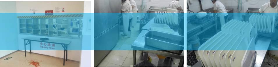 企業員工食堂洗碗機的問題